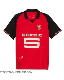 Stade Rennais Maglia Gara Casa Repliche 2025-26 Maniche Corte Stade Rennais Maglia Gara Casa Repliche 2025-26 Maniche Corte